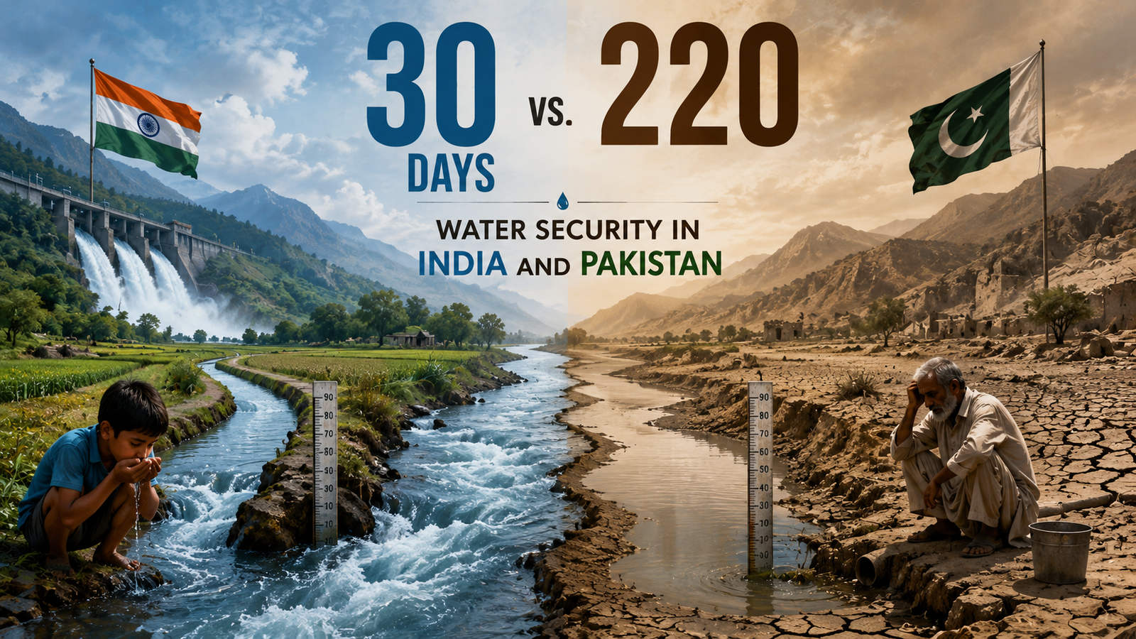 30 days vs. 220: Water security in India and Pakistan